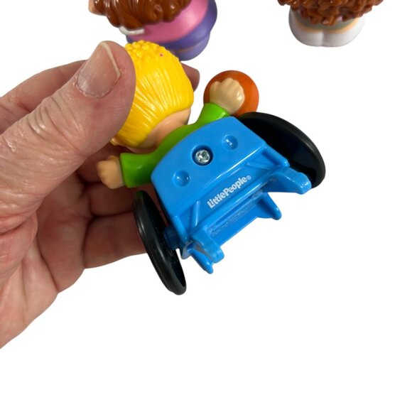 Mattel Little People Lot of 6 The Office Pam Jim Wheelchair Mother - Picture 7 of 12